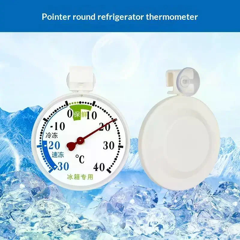 Fridge & Freezer Thermometer – Waterproof, Mercury-Free, ±1°C Refrigerator Thermometer PLUSH