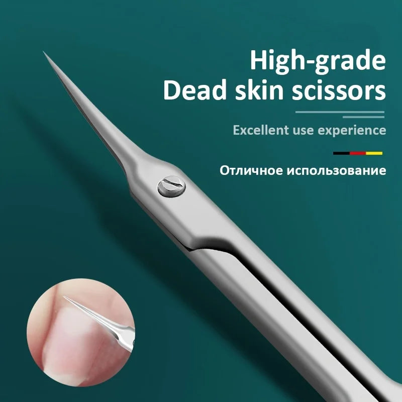 Stainless Steel Cuticle Scissors – Nail & Dead Skin Trimmer Cuticle Scissors PLUSH