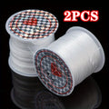 2PCS Strong Elastic Bead Cord – Transparent Nylon for DIY Jewelry Elastic Bead Cord PLUSH 2 pcs 2pcs
