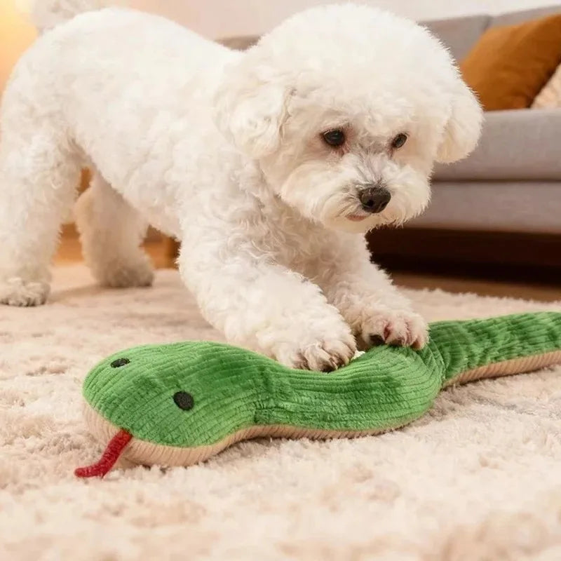 16.5" Fleece Snake Kick Toy for Cats & Dogs | Interactive Pet Toy Plush Pet Toy PLUSH