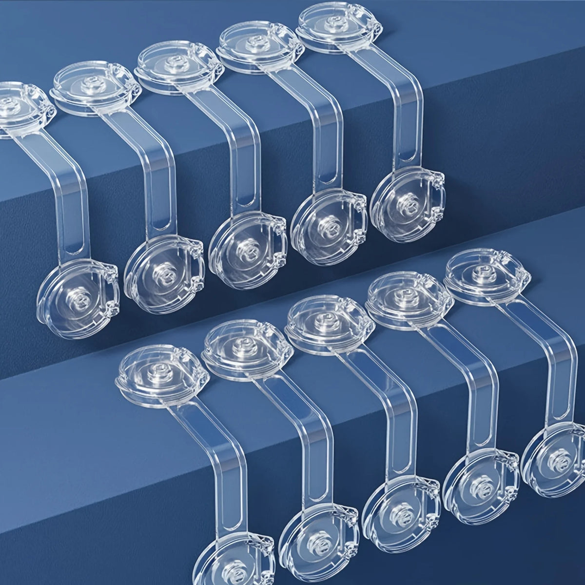 8-Pack Transparent Safety Drawer Locks – Easy Install Child Safety Locks PLUSH