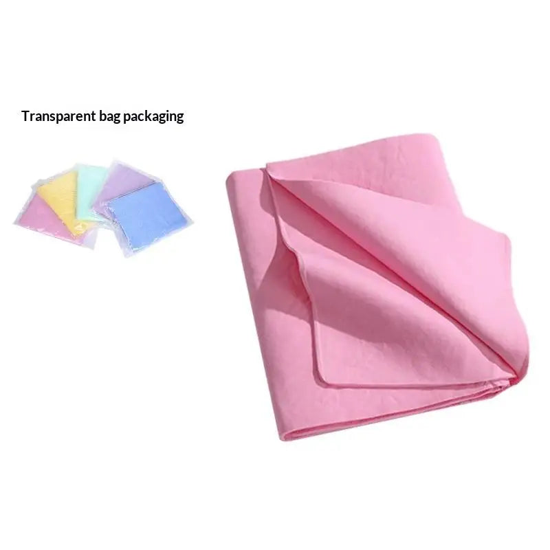 PVA Microfiber Pet Drying Towel – Quick Dry & Super Absorbent Pet Drying Towel PLUSH Pink