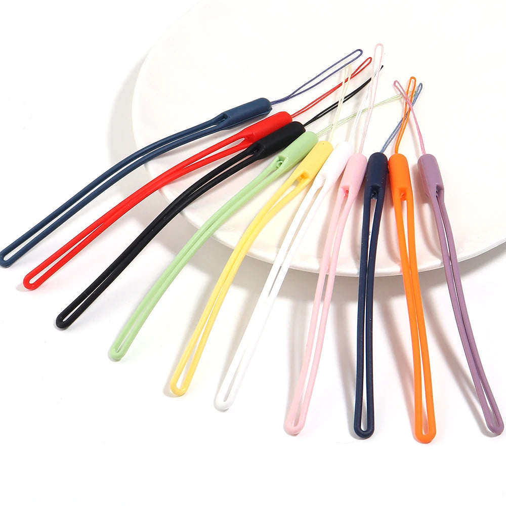 10pcs Silicone Wrist Straps for Phone, Camera & Keys Phone Wrist Strap PLUSH