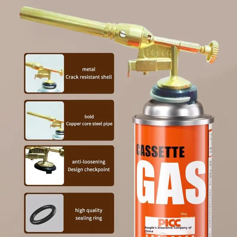 Gas Welding Torch – 1300°C Brass Flame Head for BBQ & Brazing Gas Welding Torch PLUSH