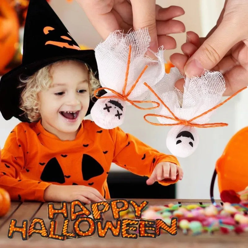 Halloween Ghost DIY Lollipop Craft Kit – Spooky Kids Décor Halloween Craft Kit PLUSH