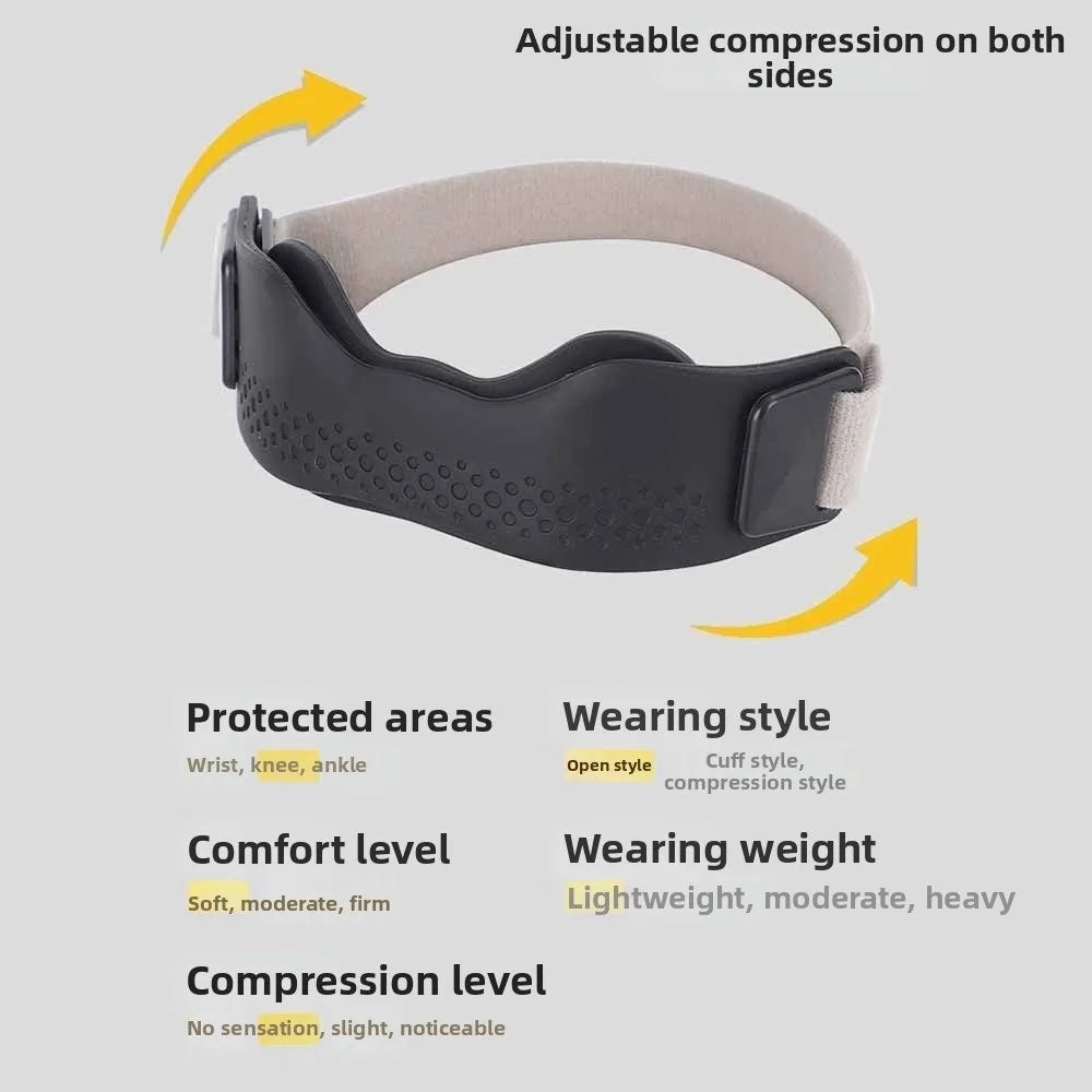 Elastic Knee Support Straps with Silicone Cushion – 1 Pair Knee Support Strap PLUSH