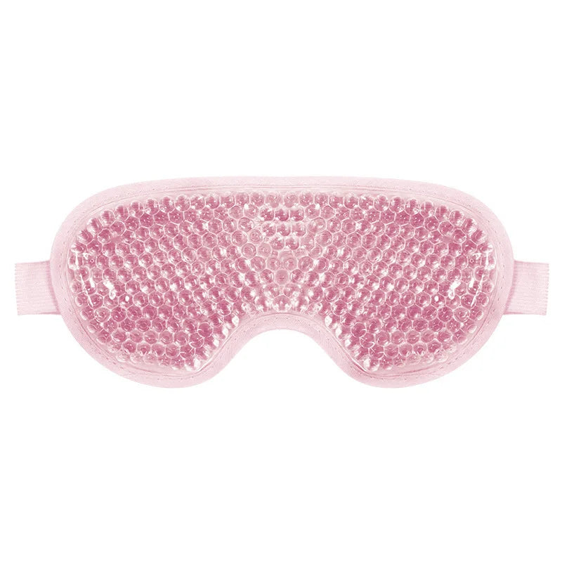 Gel Eye Mask for Sleep & Travel | Ultra-Comfortable Blackout Sleep Eye Mask PLUSH Pink