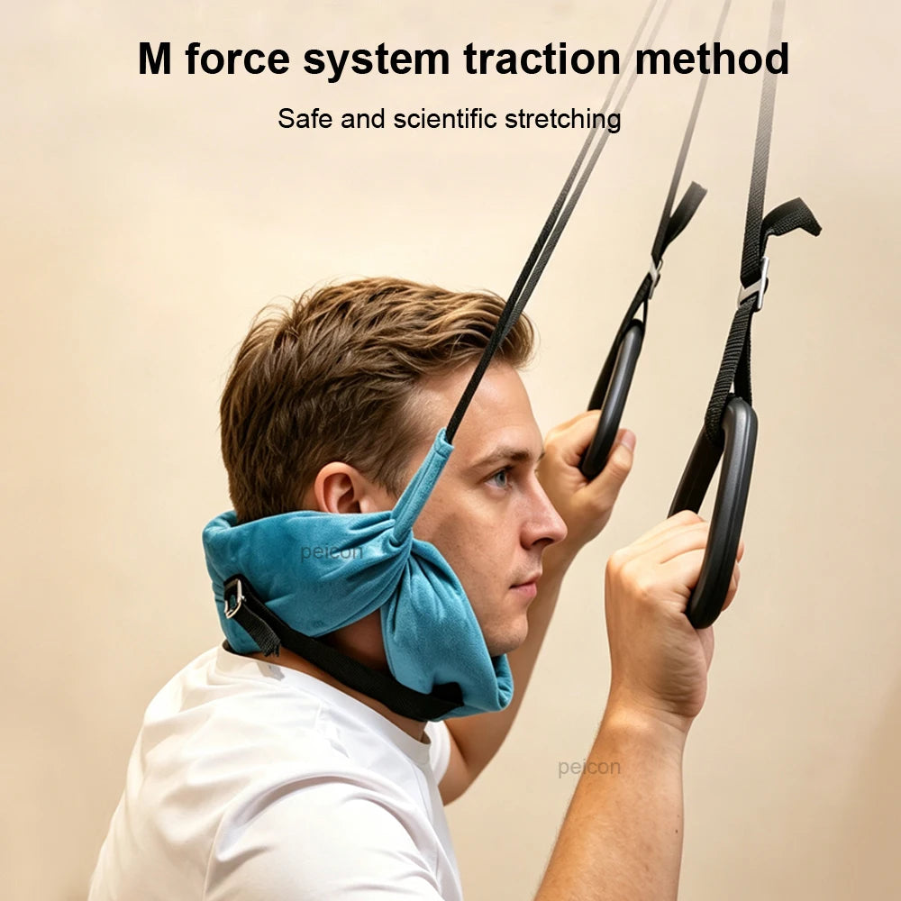 Adjustable Cervical Traction Belt – Neck Stretching Strap Cervical Traction Belt PLUSH