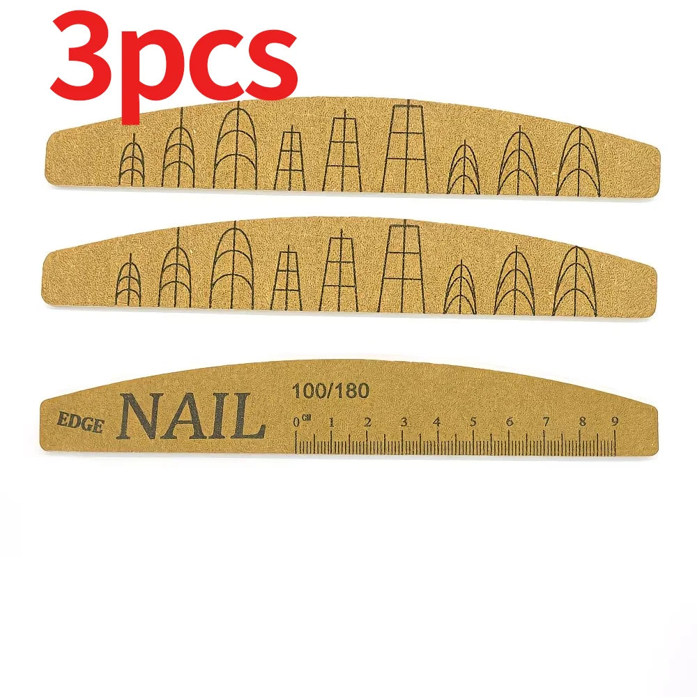 25-Pack Double-Sided Nail Files – Professional Emery Boards Nail File Set PLUSH 3 pcs