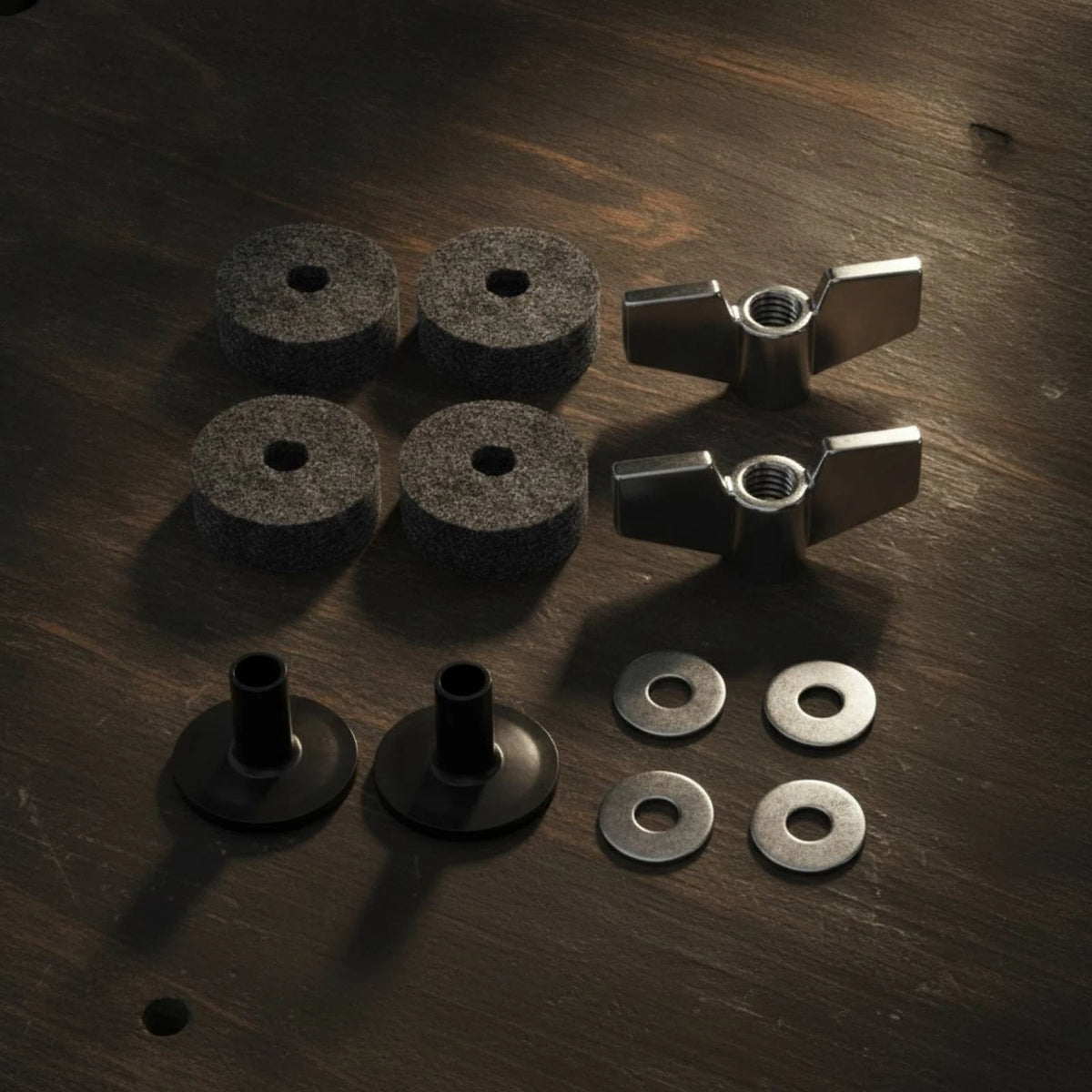 12-Piece Drum Hardware Kit – Wing Nuts, Felts & Washers Drum Hardware Kit PLUSH