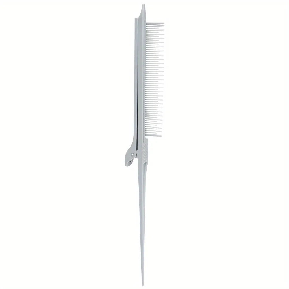 Professional Salon Highlight Clip Comb – Antistatic Styling Hair Styling Comb PLUSH Gray