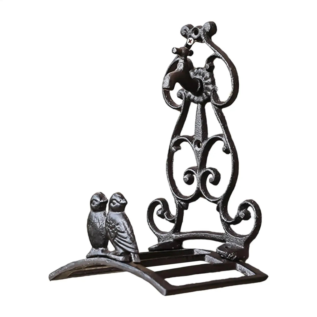 Retro Cast Iron Garden Hose Holder – Wall Mount Rack Garden Hose Holder PLUSH