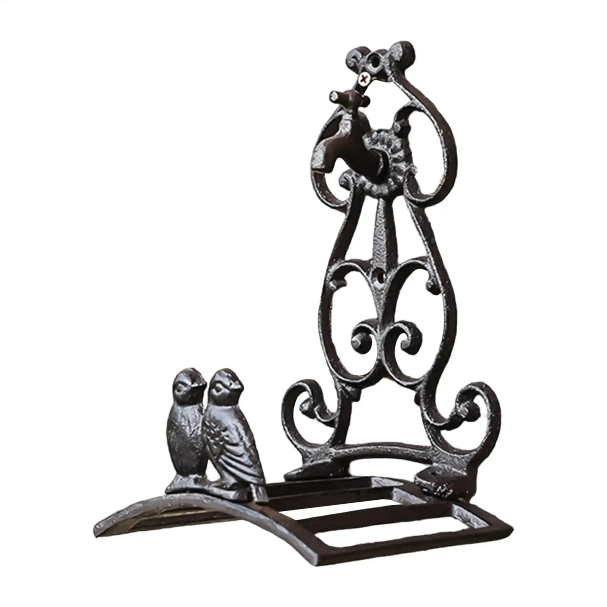 Retro Cast Iron Garden Hose Holder – Wall Mount Rack Garden Hose Holder PLUSH