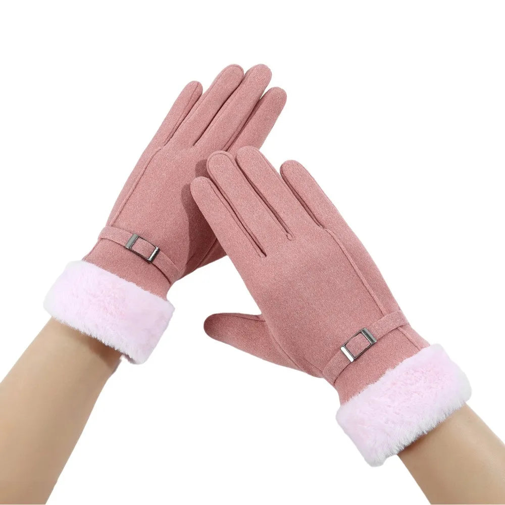 Women's Winter Touchscreen Gloves – Warm Windproof Mittens Winter Touchscreen Gloves PLUSH Pink