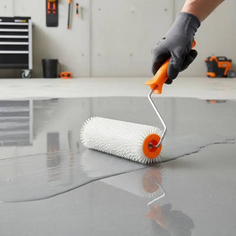 Spiked Roller for Epoxy, Latex & Self-Leveling Floor Compound Floor Spike Roller PLUSH