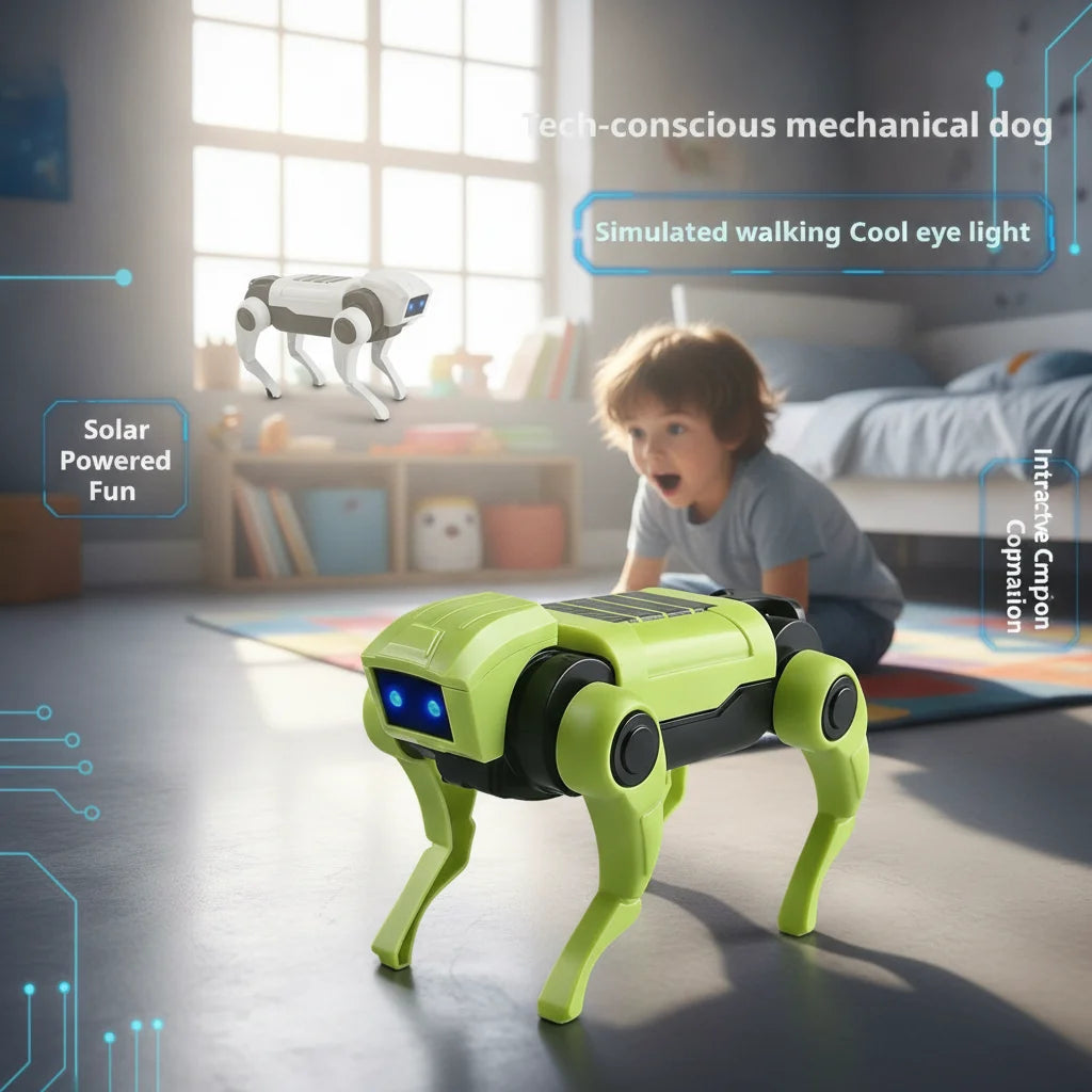 DIY Electric Robot Dog Kit – Kids STEM Assembly Puzzle Toy Robot Assembly Kit PLUSH