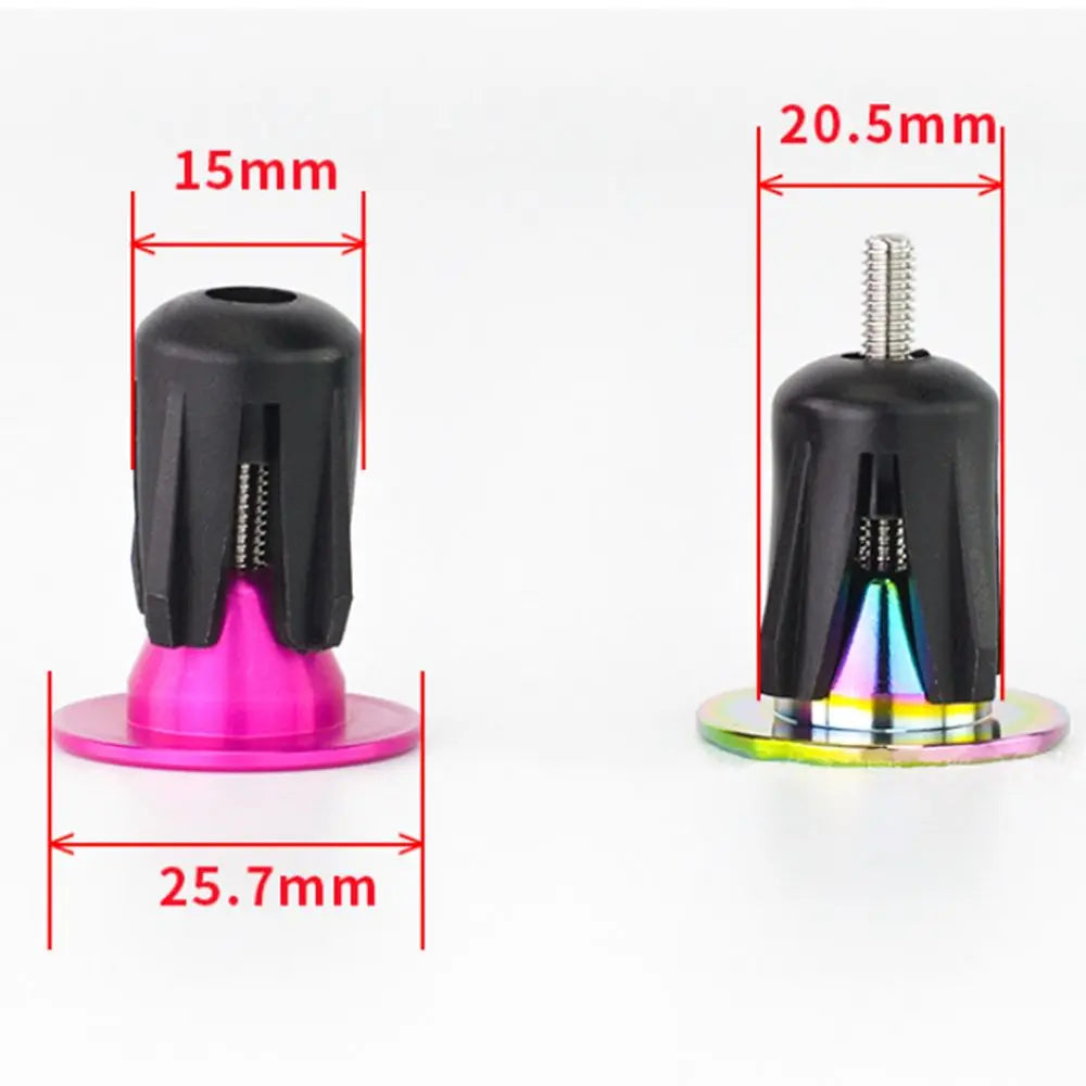 Alloy Bicycle Handlebar End Caps – Bar Plug Grips 1 Pair Handlebar End Caps PLUSH