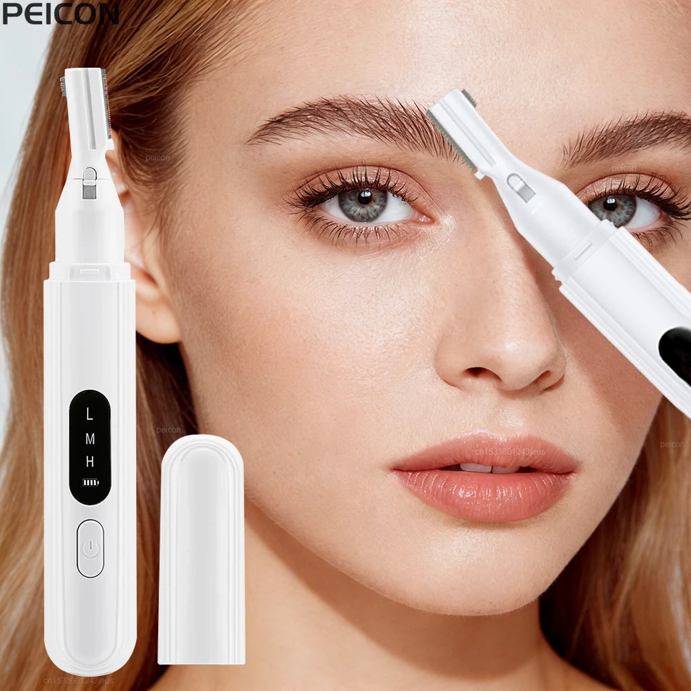 PEICON Electric Eyebrow Trimmer & Facial Hair Remover Electric Eyebrow Trimmer PLUSH