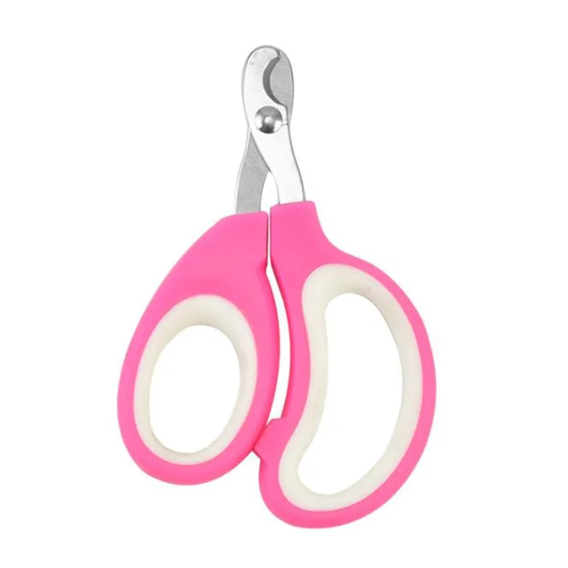 Professional Pet Nail Clippers for Small Dogs, Cats & Rabbits Pet Nail Clipper PLUSH Pink White