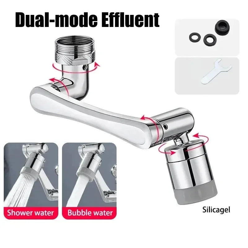 1080° Swivel Faucet Aerator Extender – Kitchen & Bathroom Faucet Aerator Extender PLUSH 2 Mode
