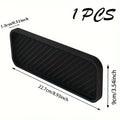 Silicone Sink Splash Guard & Soap Holder – Kitchen & Bath Sink Splash Guard PLUSH Black L
