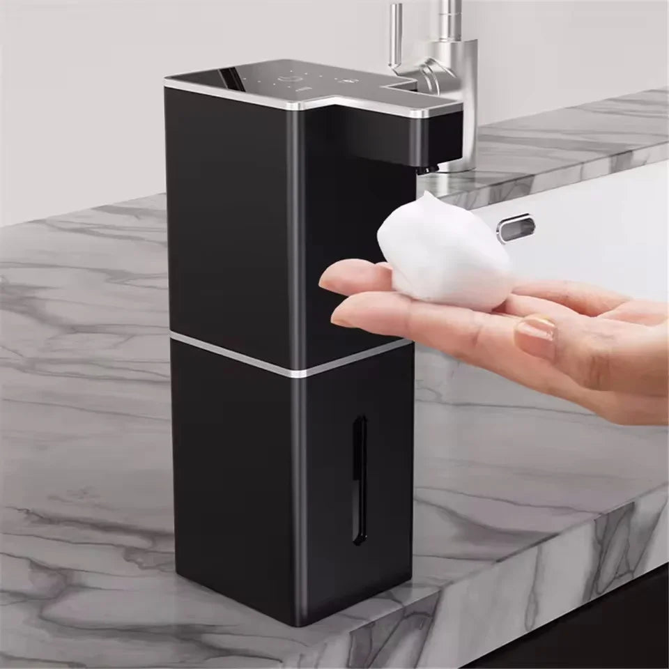 Touchless Wall-Mounted Automatic Sensor Soap Dispenser Soap Dispenser PLUSH paomo Black
