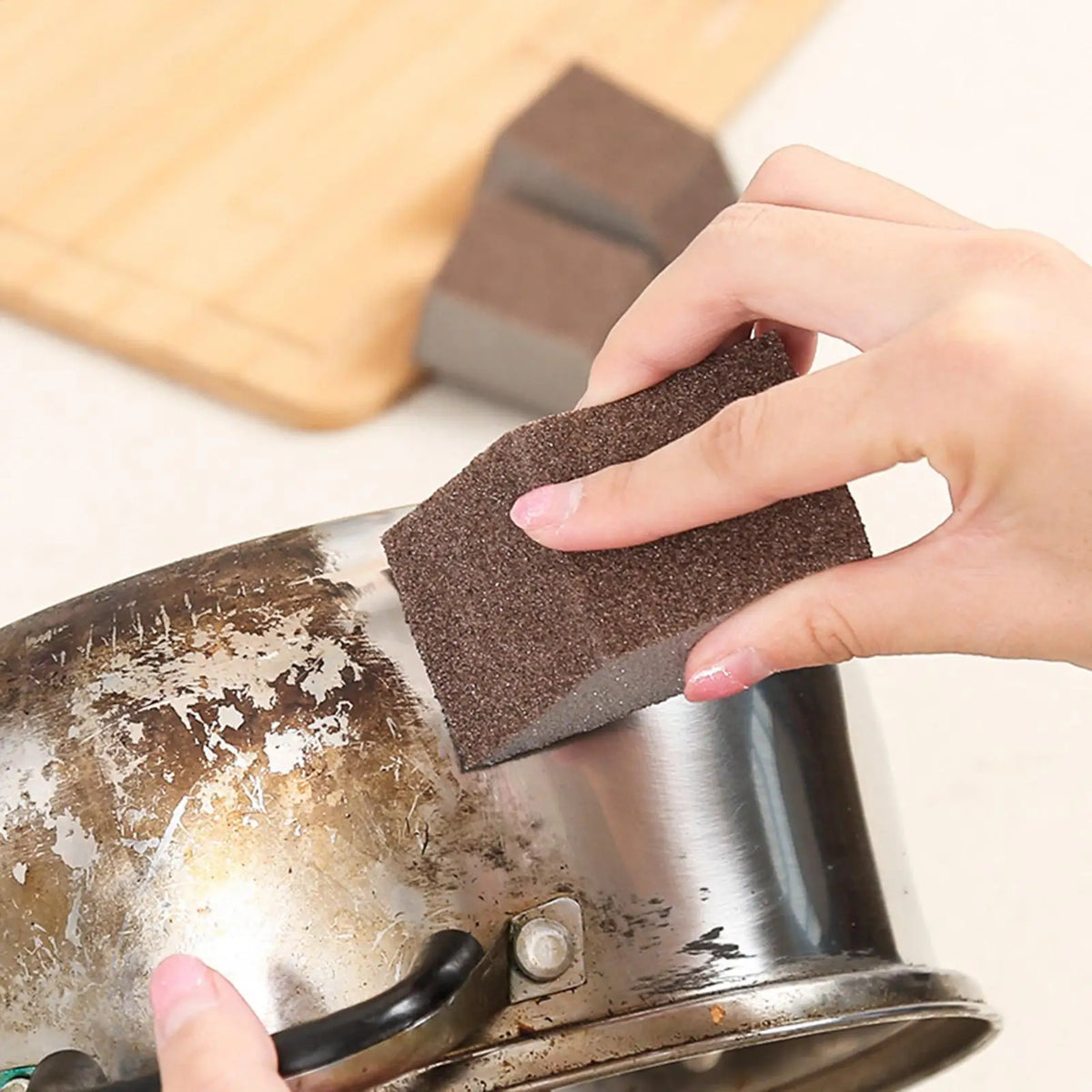 Magic Eraser Carborundum Scrub Sponge – Kitchen & Bath Scrub Cleaning Sponge PLUSH