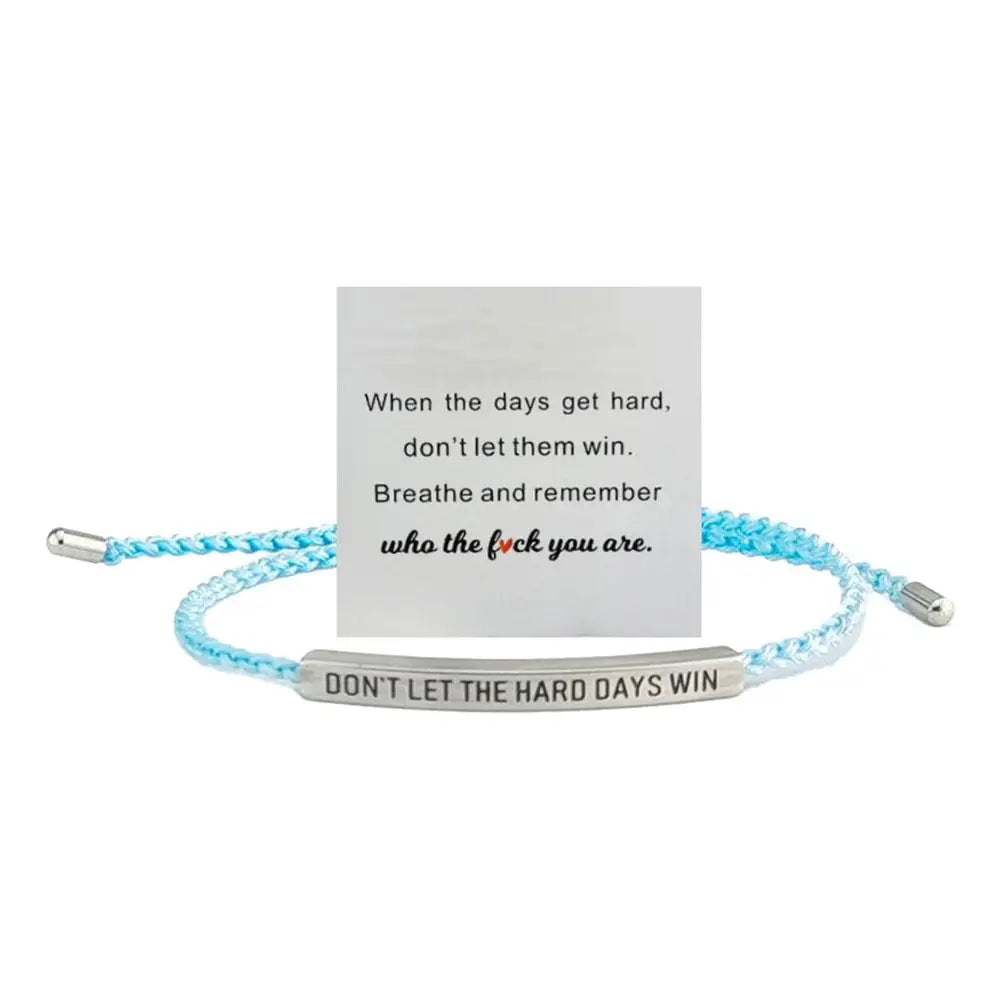 Engraved Titanium Steel Adjustable Hand-Woven Bracelet Woven Engraved Bracelet PLUSH I
