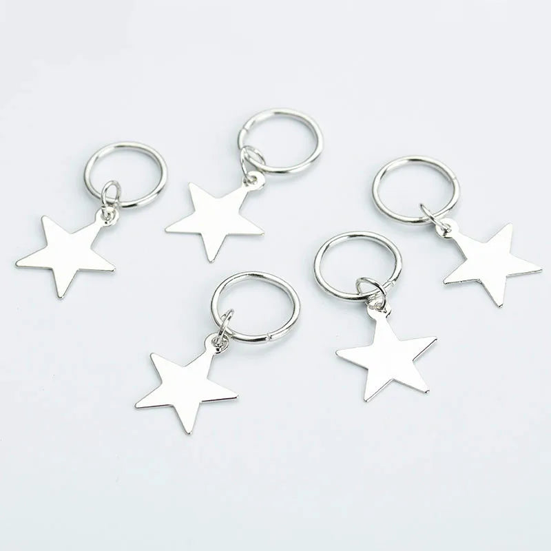Alloy Shell Dreadlock Beads Hair Cuffs Rings & Clips – 5-10pcs