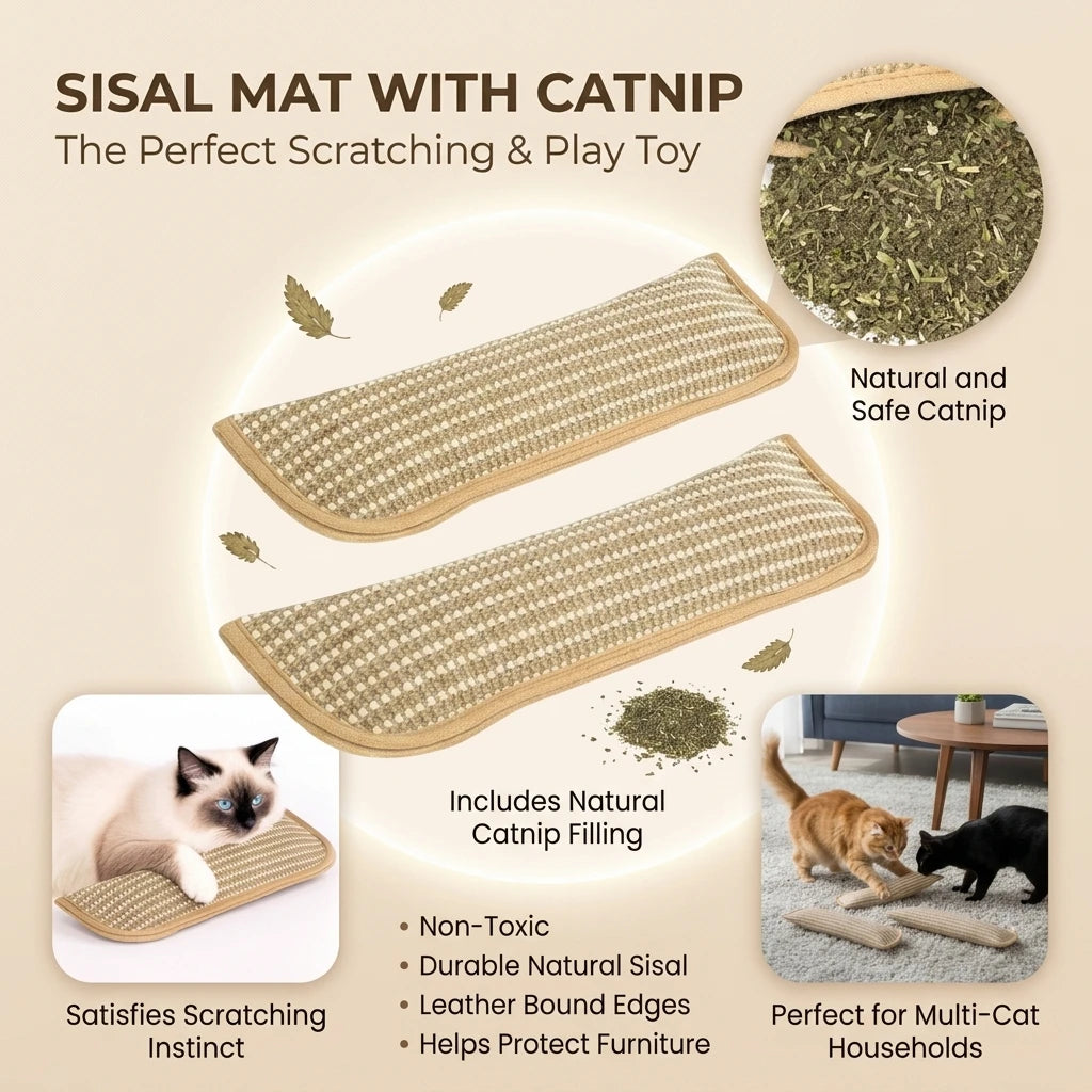 Catnip Pillow Cat Toy – Bite-Resistant Cotton Kicker Cat Catnip Toy PLUSH
