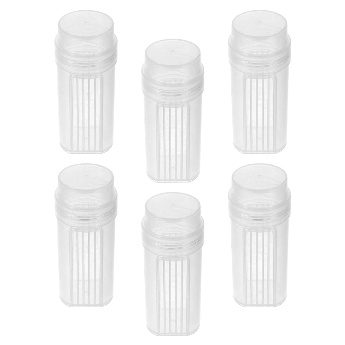 6-Pack Coplin Staining Jars | Clear Plastic Lab Slide Canisters Lab Staining Jars PLUSH