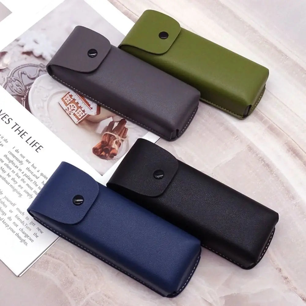 PU Leather Glasses Case – Unisex Eyeglass & Sunglasses Box Eyeglass Case PLUSH