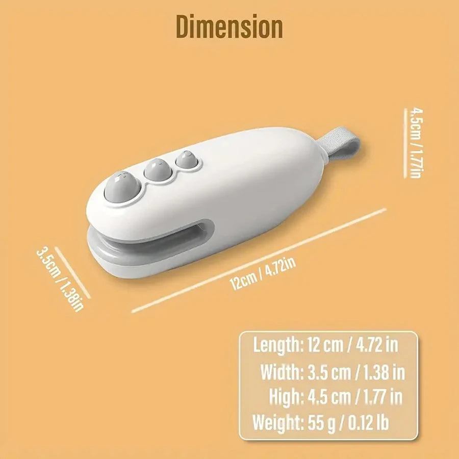 Mini Rechargeable Handheld Bag Sealer – Food Preservation Bag Sealing Machine PLUSH