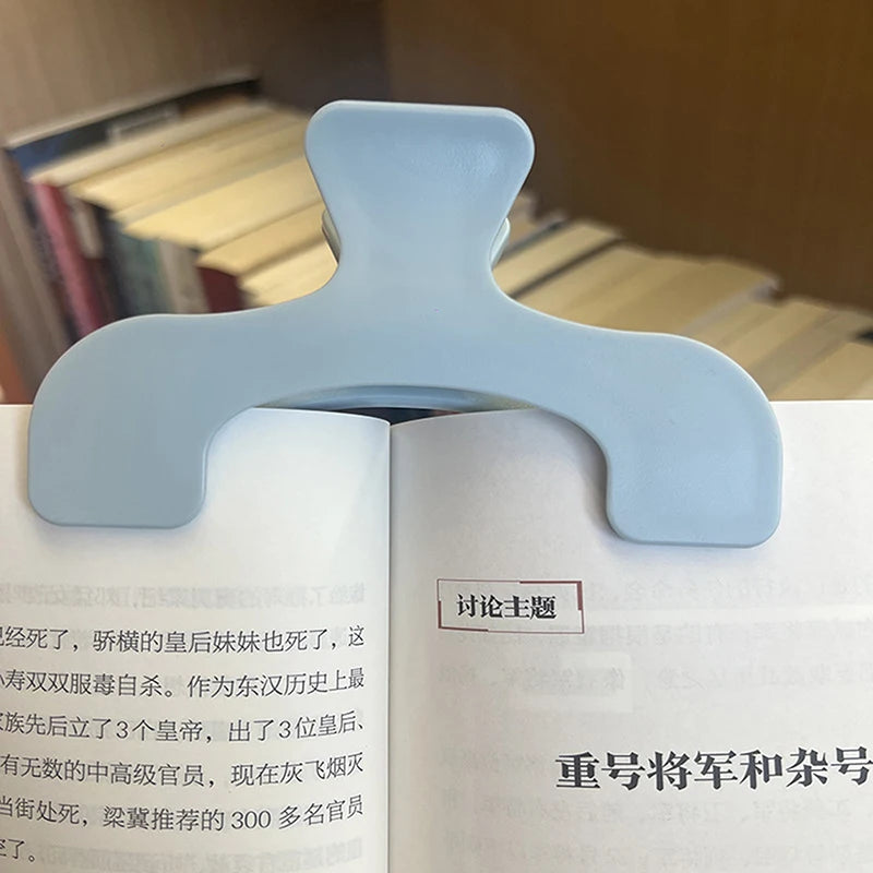 Frosted Transparent Book Page Clip – Kawaii Desk Note Holder Book Page Clip PLUSH A3