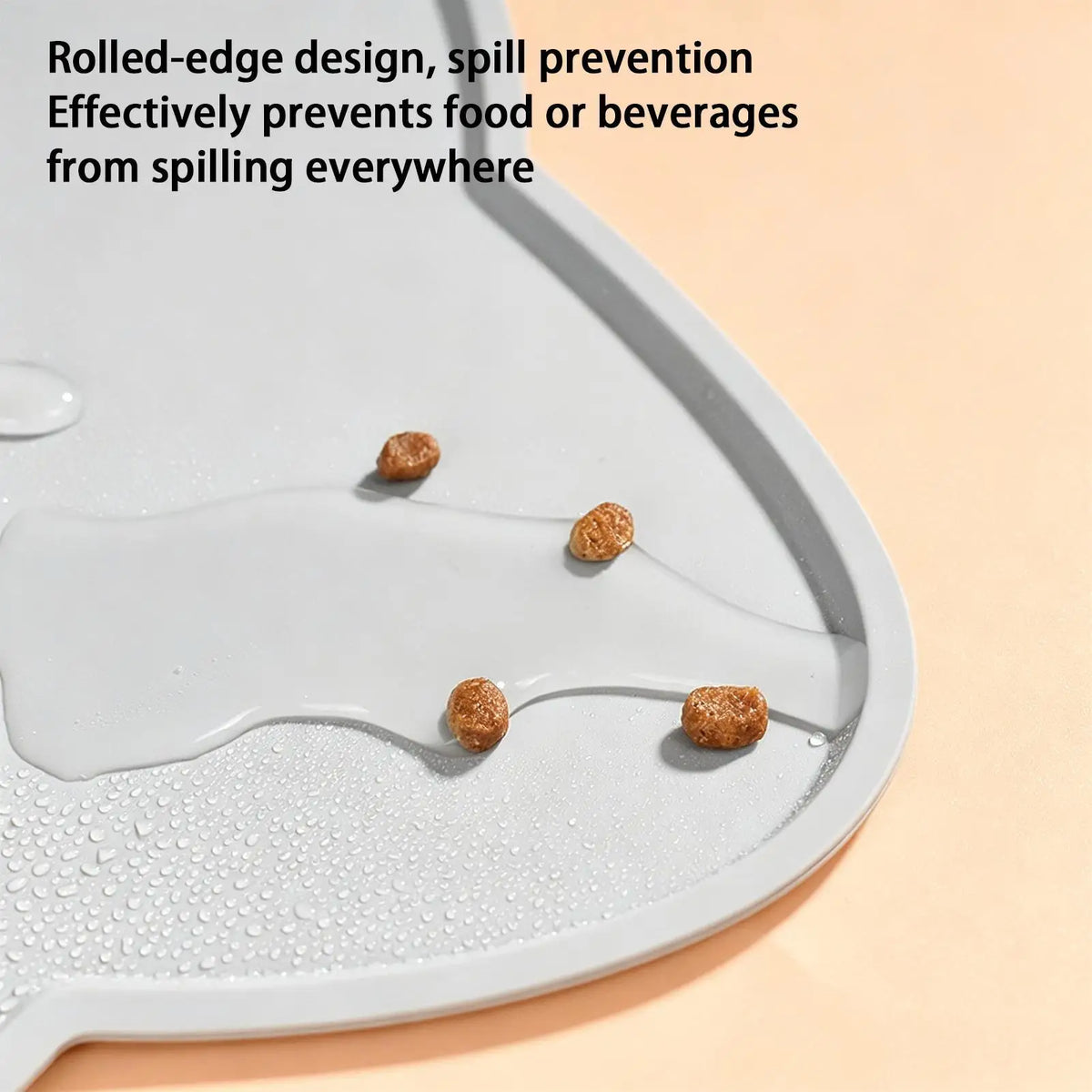Silicone Pet Feeding Mat – Non-Slip Waterproof Dog & Cat Bowl Pad Pet Feeding Mat PLUSH