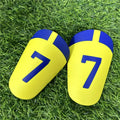 EVA Soccer Shin Guards – Lightweight Mini Leg Pads (1 Pair) Soccer Shin Guards PLUSH Yellow-S