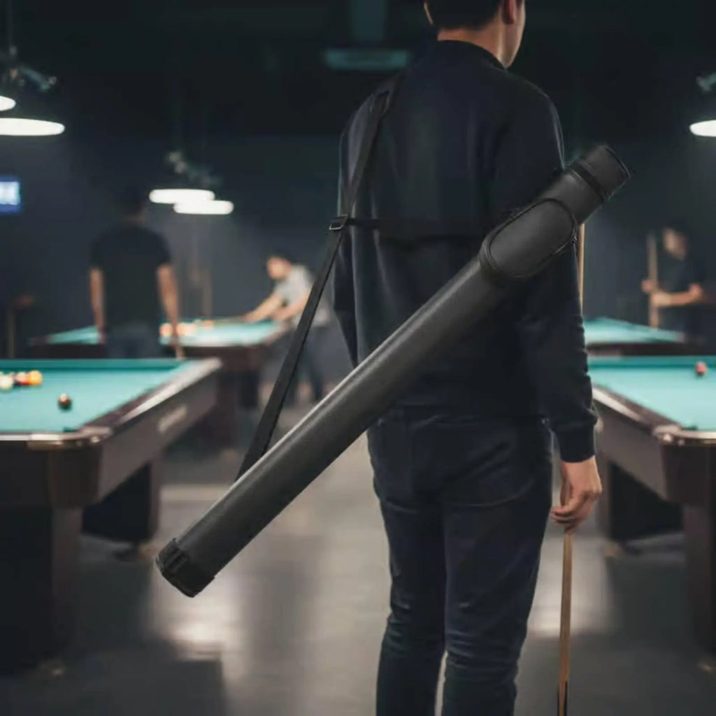 Billiard Cue Case 1x1 – Cushioned Interior & Shoulder Strap Billiard Cue Case PLUSH