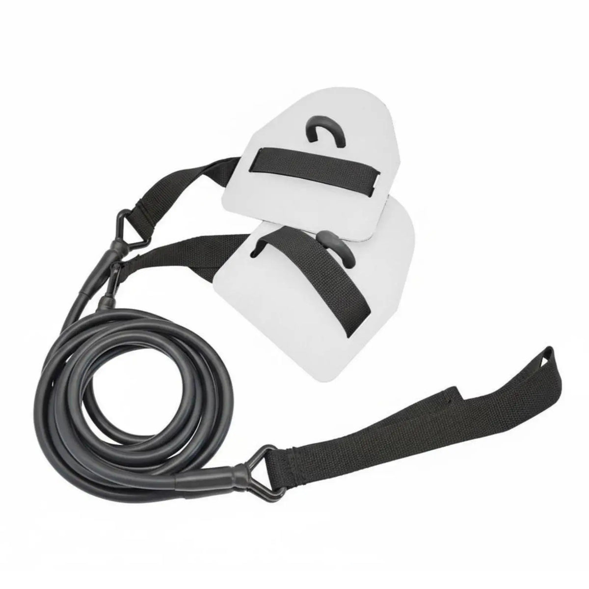 Swim Resistance Trainer – Latex Exercise Cord & Hand Paddle Swim Resistance Trainer PLUSH