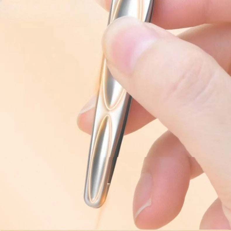 Ouriner Round Tip Tweezers – Eyebrow & Facial Hair Removal Eyebrow Tweezers PLUSH