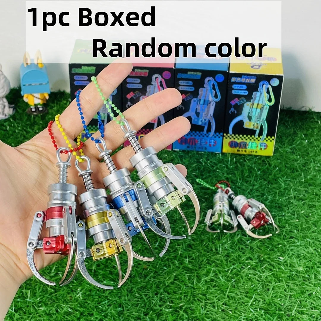 Mini Claw Machine Keychain – Fidget Toy & Backpack Charm Novelty Keychain Toy PLUSH 1pc boxed Random