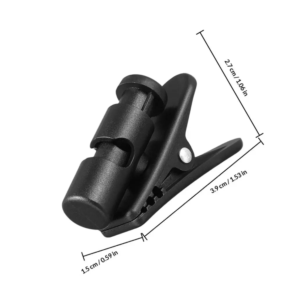 2-Pack Rotating Earphone Cable Clips | Earbud Cord Organizer Earphone Cable Clip PLUSH