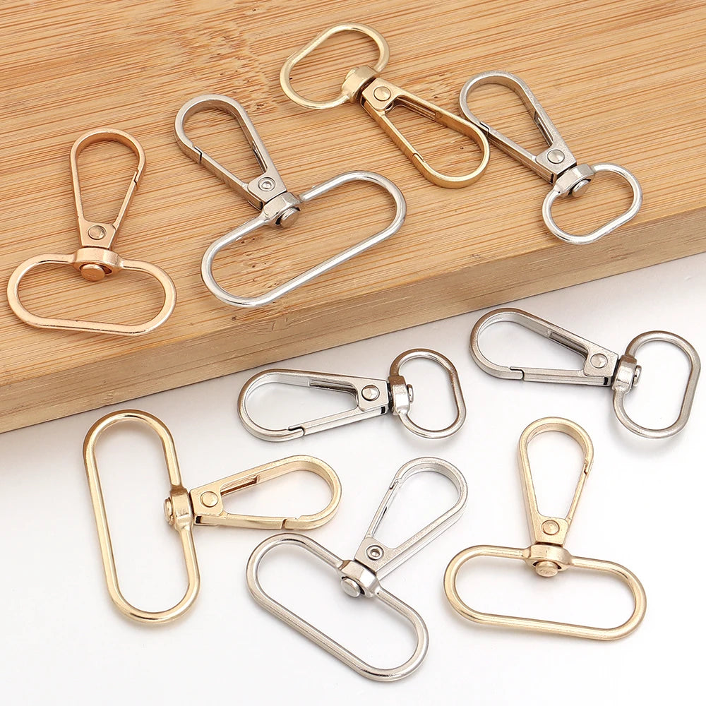 10pcs Zinc Alloy Swivel Snap Hook Lobster Clasp DIY Hardware Swivel Snap Hooks PLUSH