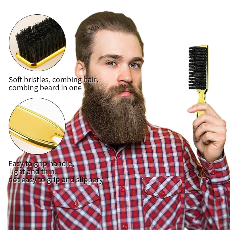 Professional Haircut Comb & Brush Set – 3pc/4pc Salon Kit Hair Styling Set PLUSH
