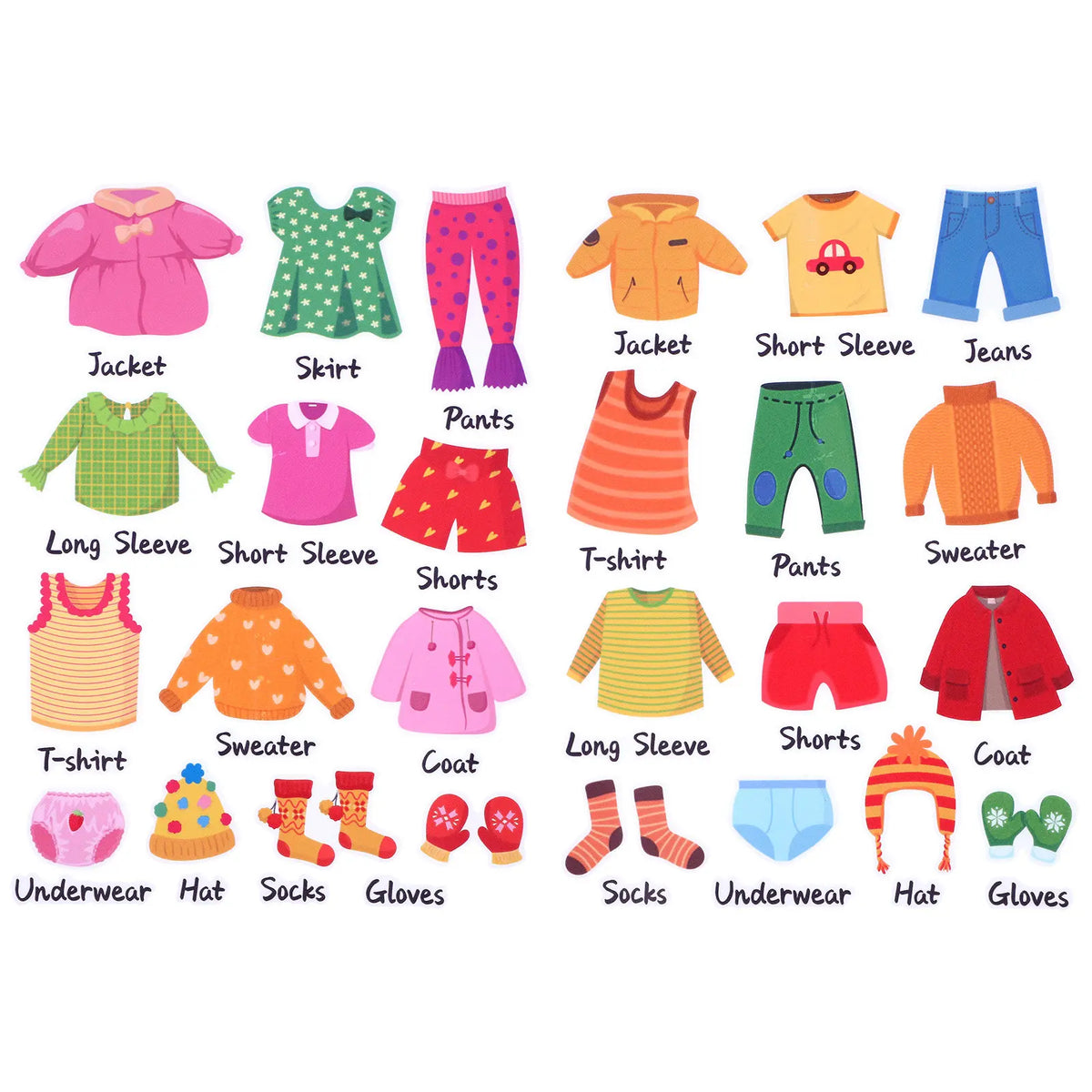 Clothing Classification Label Stickers – Wardrobe Organizer Clothing Label Stickers PLUSH