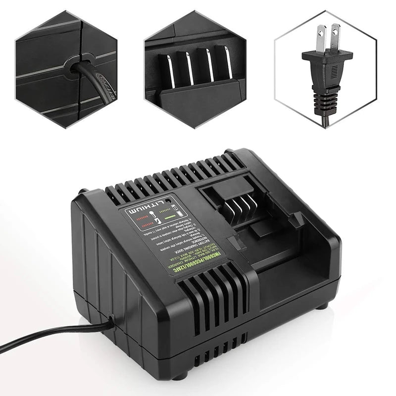 20V Max Replacement Charger – Black+Decker & Porter-Cable Battery Charger PLUSH