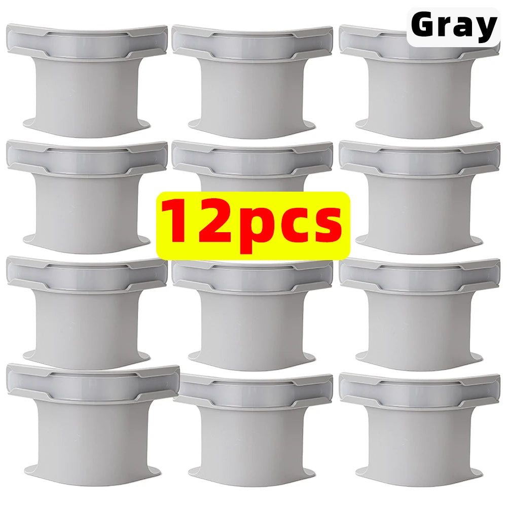 Heavy Duty Bed Sheet Corner Clips – Grippers 4/8/12 Pcs Bed Sheet Clips PLUSH Grey 12Pcs