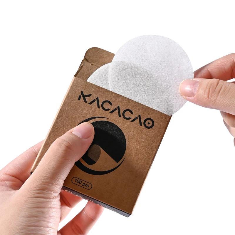KACACAO Espresso Paper Filters 51/53/58mm – 100pcs Puck Screen Espresso Filter Paper PLUSH