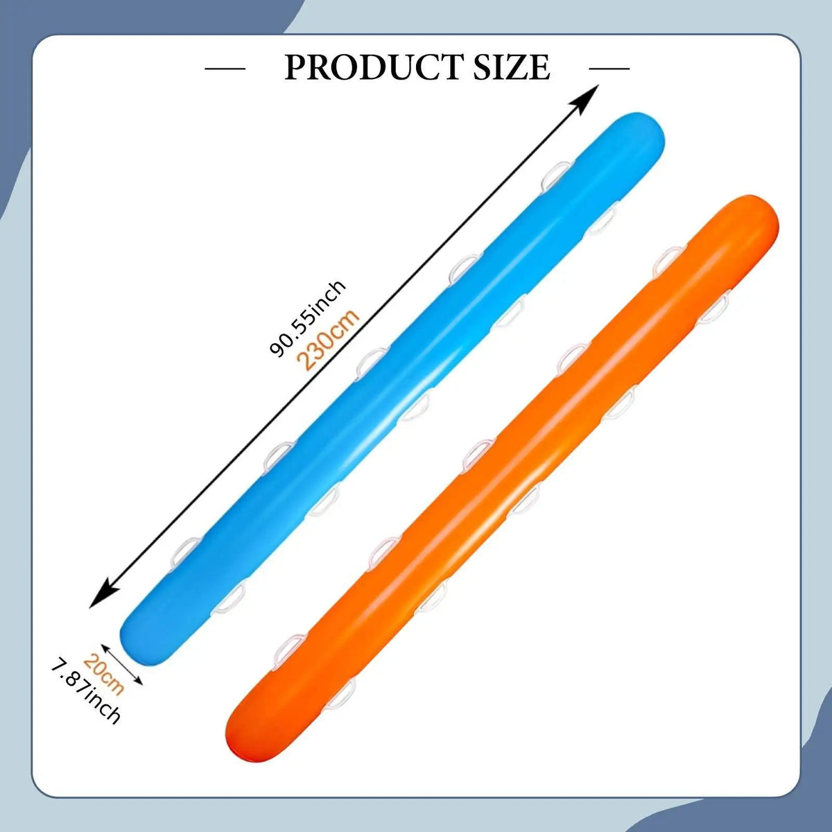 Swim Noodle Solid Foam Core – Pool Beach & Lake Float Toy Pool Float Noodle PLUSH