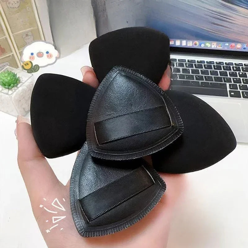 Black Pineapple Triangular Makeup Sponge Puff – 2 Styles Makeup Sponge Puff PLUSH