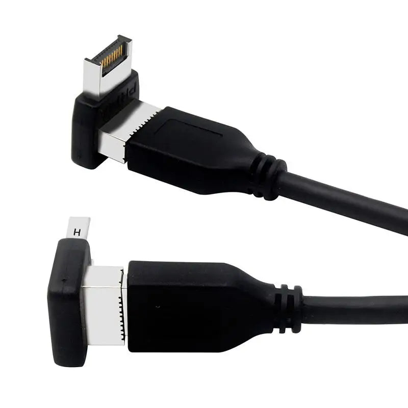 USB 3.1 Type-E 90° to Type-C Header Adapter for PC Motherboard PC Header Adapter PLUSH